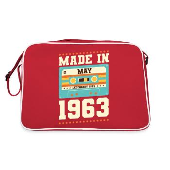 52e anniversaire Mai Né en 1971 Idée cadeau - Sac Retro - rouge/blanc - Dos