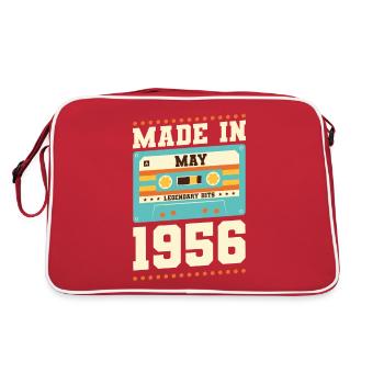 59e anniversaire Mai Né en 1964 Idée cadeau - Sac Retro - rouge/blanc - Dos