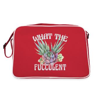 Ce que le fuculent Drôle de dictons Succulentes - Sac Retro - rouge/blanc - Dos
