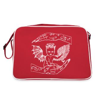Protect Small Angel - Retro Bag - red/white - Back