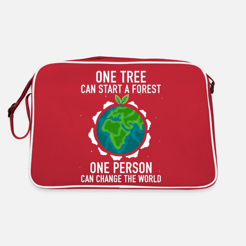 One Tree Can Start a Forest Retro Tasche