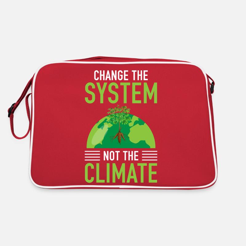 Changez le système, pas le climat Sac Retro