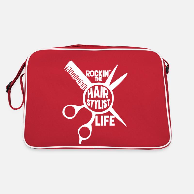 Coiffeur Ciseaux Brosse Peigne à cheveux Coiffeur Sac Retro