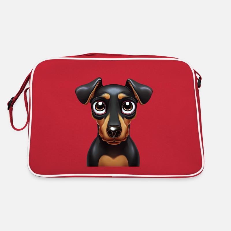 Delightful Doberman Pawsomeness Retro Bag