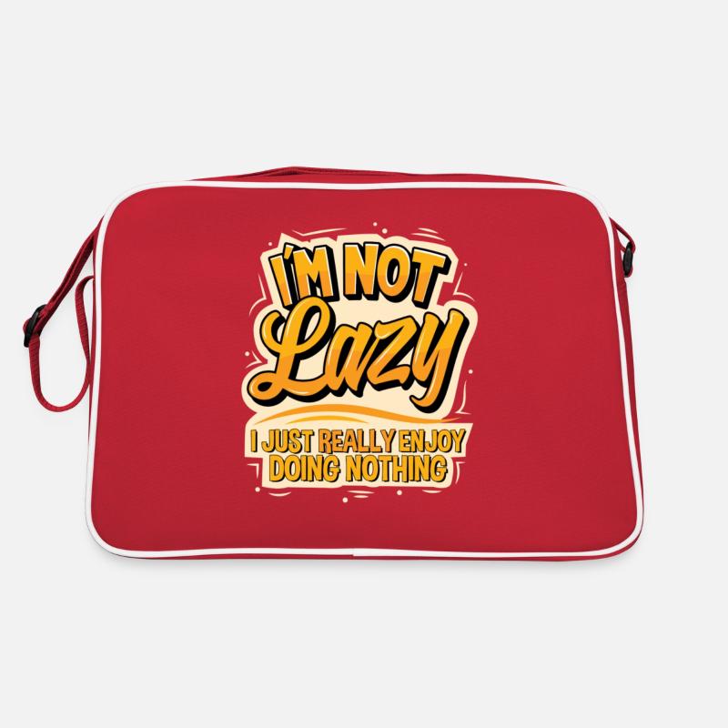 I'm not Lazy I just really enjoy doing nothing Retro Bag