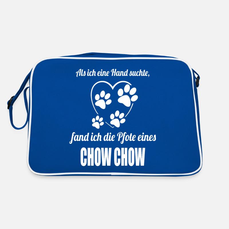 Hand & Pfote - Spruch - Chow Chow Retro Tasche