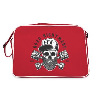 Cauchemar routier - Sac Retro - rouge/blanc - Dos