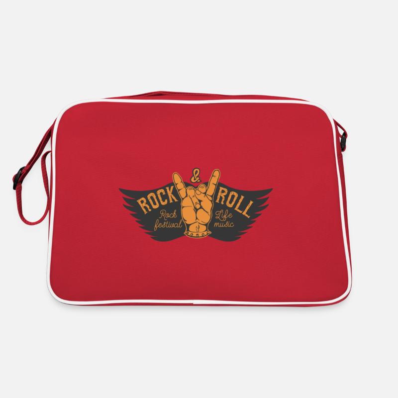 Festival de rock and roll - Sac Retro - rouge/blanc