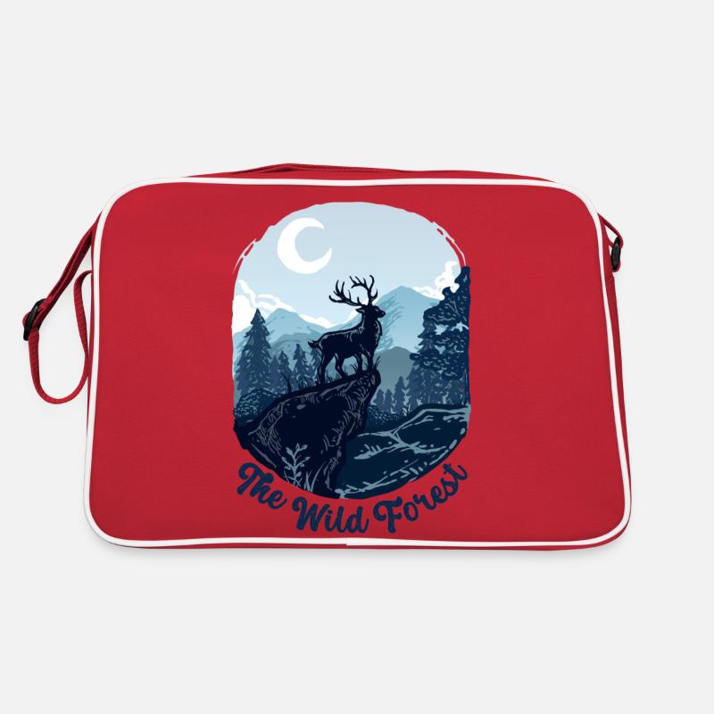 Die Wildwaldebene Retro Tasche