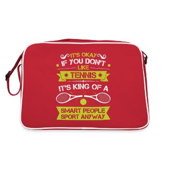 Tennis Is The Best - Unik-T-Shirts - Sac Retro - rouge/blanc - Dos