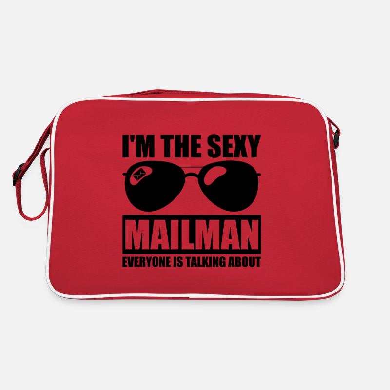 Postbote Postbotin Post Briefträger Retro Tasche