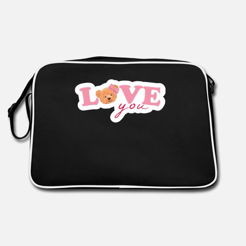 Teddy Love Pink Retro Bag