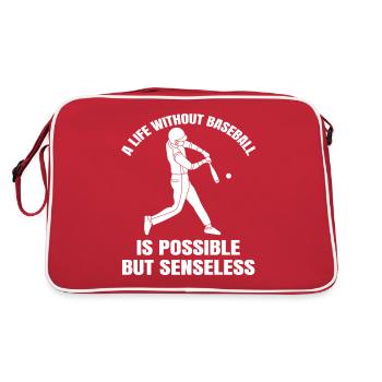 Équipe de baseball Joueur de baseball Baseballer - Sac Retro - rouge/blanc - Dos