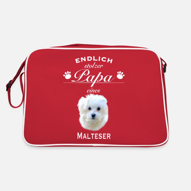 Endlich stolzer Papa - Malteser Retro Tasche