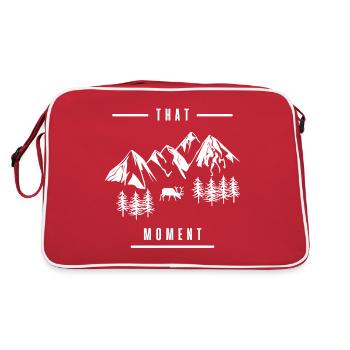 Ce moment - la nature, les montagnes et la faune - Sac Retro - rouge/blanc - Dos