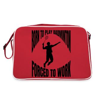 Badminton badminton fan badminton équipe de badminton - Sac Retro - rouge/blanc - Dos