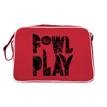 FOWL PLAY - Retro Bag - red/white - Back