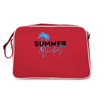 Summer Vibes Shirt Chemise femme, Déclaration tendance - Sac Retro - rouge/blanc - Dos