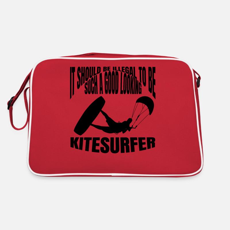 Kitesurfer Windsurfer Kitesurfing Windsurfing Retro Tasche