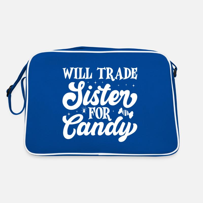 Will Trade Sister For Candy Halloween Retro Tasche