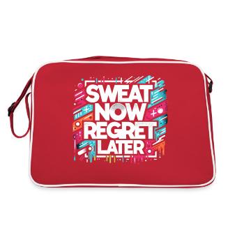 Sweat Now Regret Later - Retro Bag - red/white - Back