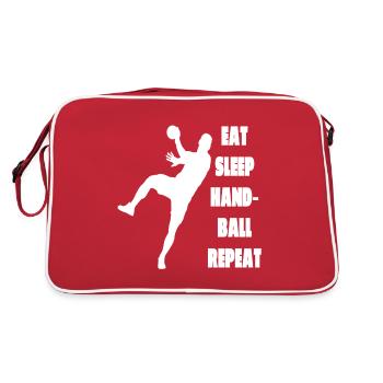 Équipe de handball Joueur de handball Fan de handball Handball - Sac Retro - rouge/blanc - Dos