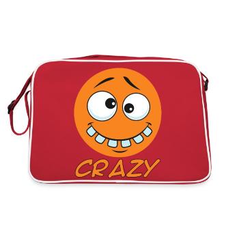 Crazy dot - small crazy dot - Retro Bag - red/white - Back