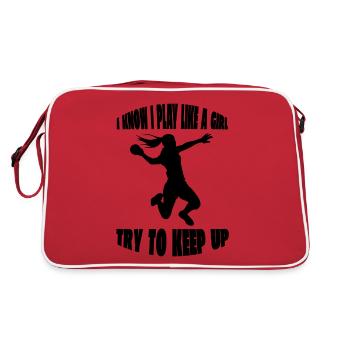 Joueur de handball Handball Fan de handball Équipe de handball - Sac Retro - rouge/blanc - Dos