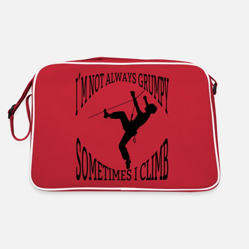 Climber Mountain Climbing Climbing Mountaineering Mountain Retro Bag