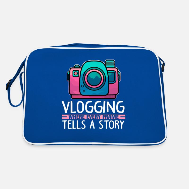 Vlogging where every Frame tells a Story Retro Tasche