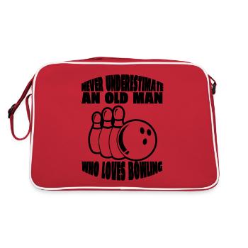 Bowling, Quilles, Bowlers, Club de bowling, Club de bowling - Sac Retro - rouge/blanc - Dos