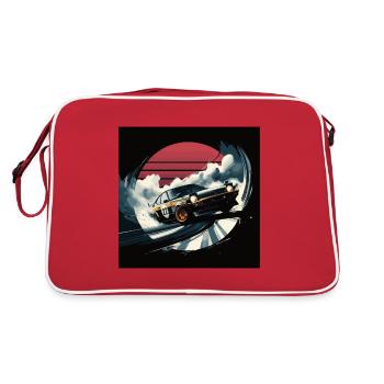Voiture de style japonais, JDM - Sac Retro - rouge/blanc - Dos