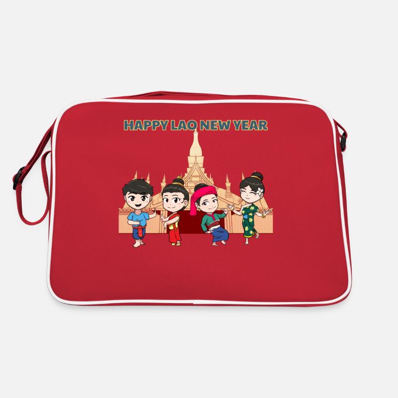 Laos Lao Laotian Flag Elephant Lao I Gift Retro Bag