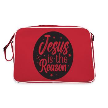 Jesus is the Reason - Retro Bag - red/white - Back