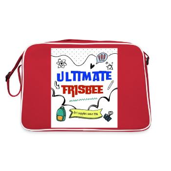 ulti 55 blanc - Sac Retro - rouge/blanc - Dos