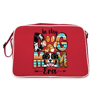 Australian Shephard Dog In My Dog Mom Era Mothers - Retro Bag - red/white - Back