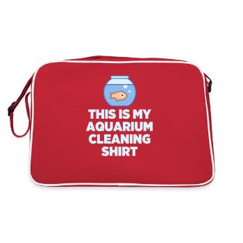 This Is My Aquarium Cleaning Shirt - Gold Fish Pet - Sac Retro - rouge/blanc - Dos