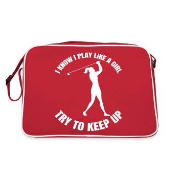 Golfers Golf Golf Golf Course Golf Club - Retro Bag - red/white - Back