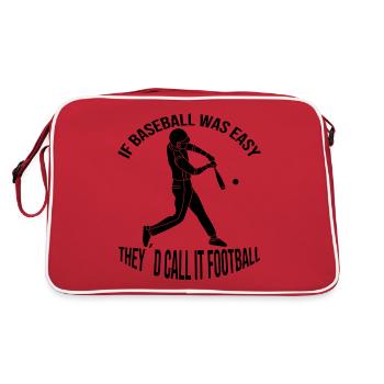 joueur de baseball, joueur de baseball, joueur de baseball de l’équipe de baseball, joueur de baseball - Sac Retro - rouge/blanc - Dos