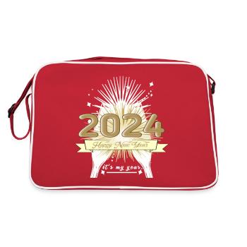 Nouvel An 2024 - Sac Retro - rouge/blanc - Dos