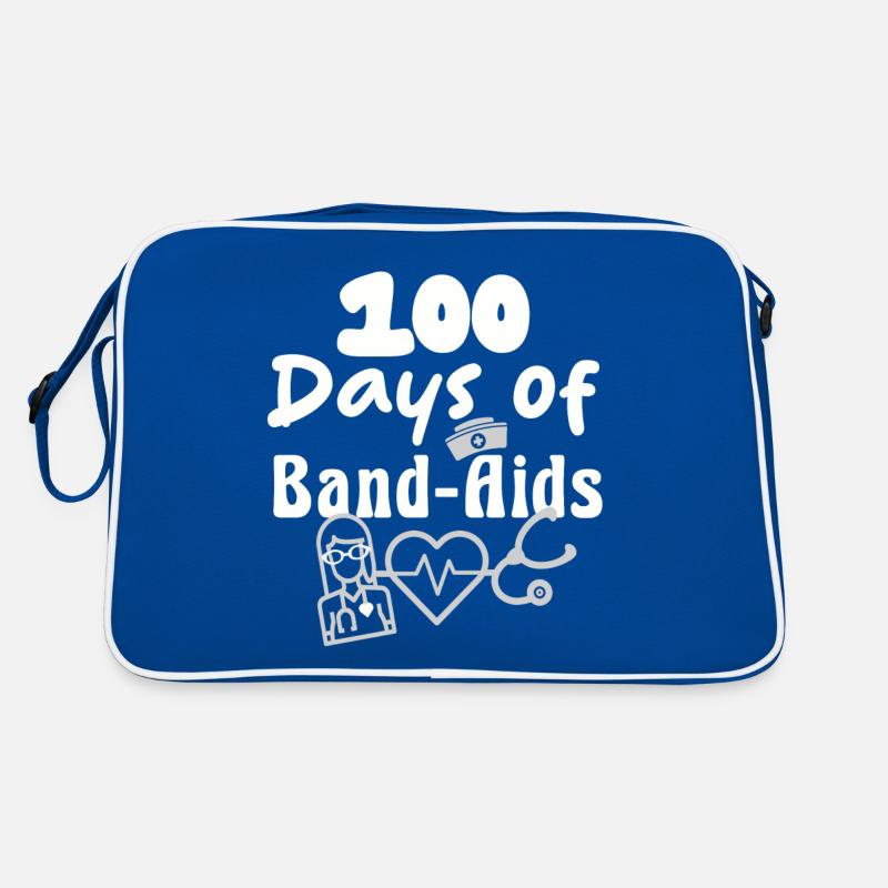 Schule der Krankenschwester 100 Tage der Pflaster Retro Tasche