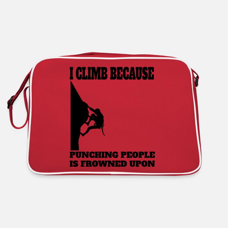 Climber, Mountaineering, Mountain Climbing, Climbing Retro Bag