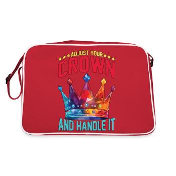 Ajustez votre couronne et manipulez-la 16 - Sac Retro - rouge/blanc - Dos