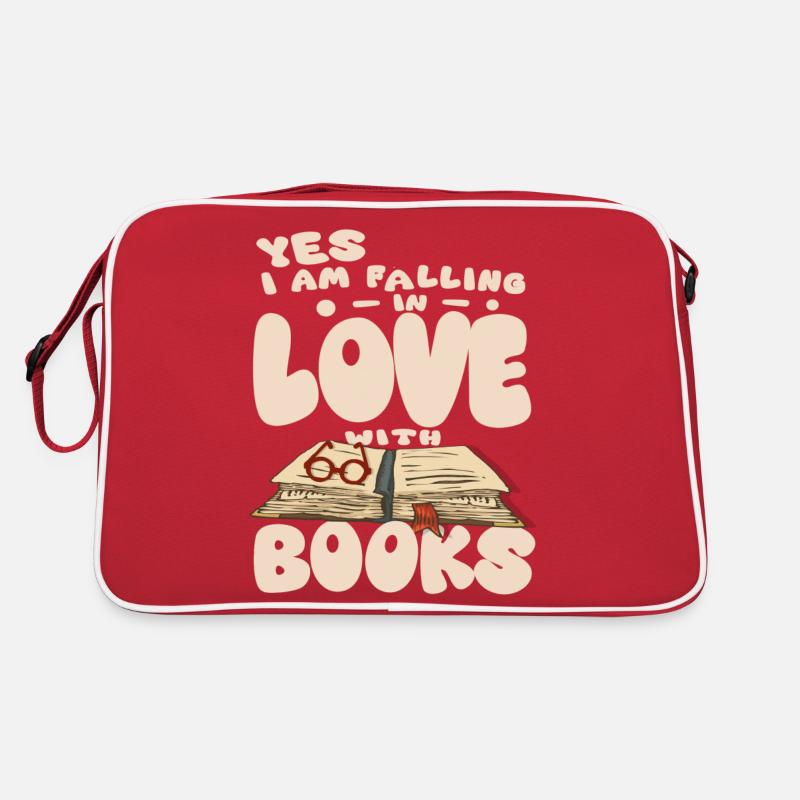 Ich liebe Bücher - Buch Retro Tasche
