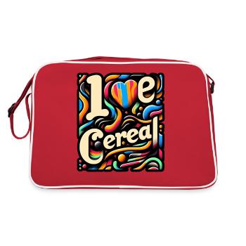 I Love Cereal 5 - Retro Bag - red/white - Back
