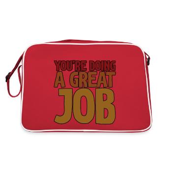 You're Doing A Great Job 4 - Retro Bag - red/white - Back