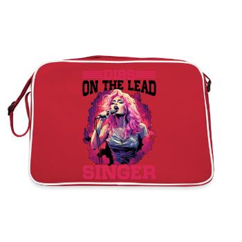 Dibs On The Lead Singer 6 - Retro Bag - red/white - Back