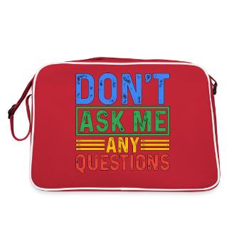 Ne me posez pas de questions 5 - Sac Retro - rouge/blanc - Dos
