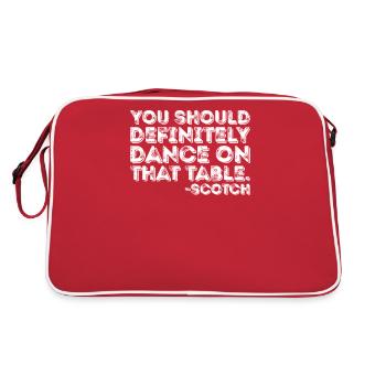 You Should Definitely Dance On That Table Scotch - Retro Bag - red/white - Back