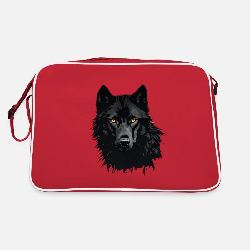 Loup noir Sac Retro